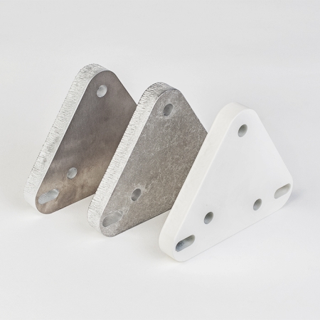 Alu 15 mm lasergeschnitten / trowalisiert / pulverbeschichtet