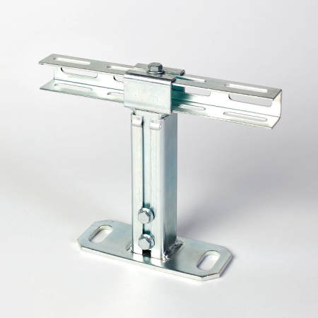 Montagestütze komplett gefertigt, galvanisch verzinkt und montiert